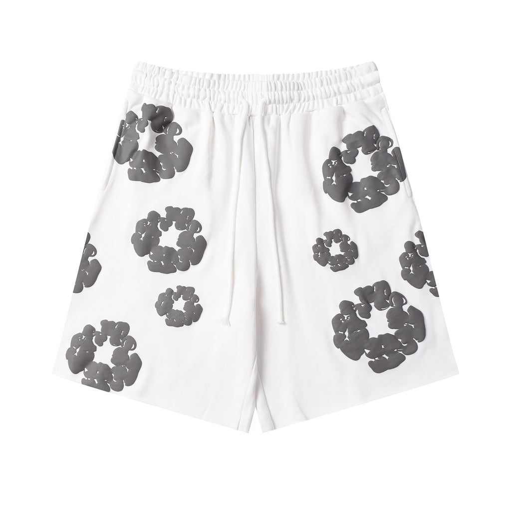 denim tears shorts 'white-black'