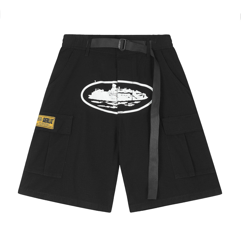 Corteiz Guerillaz Cargo Shorts 'black'