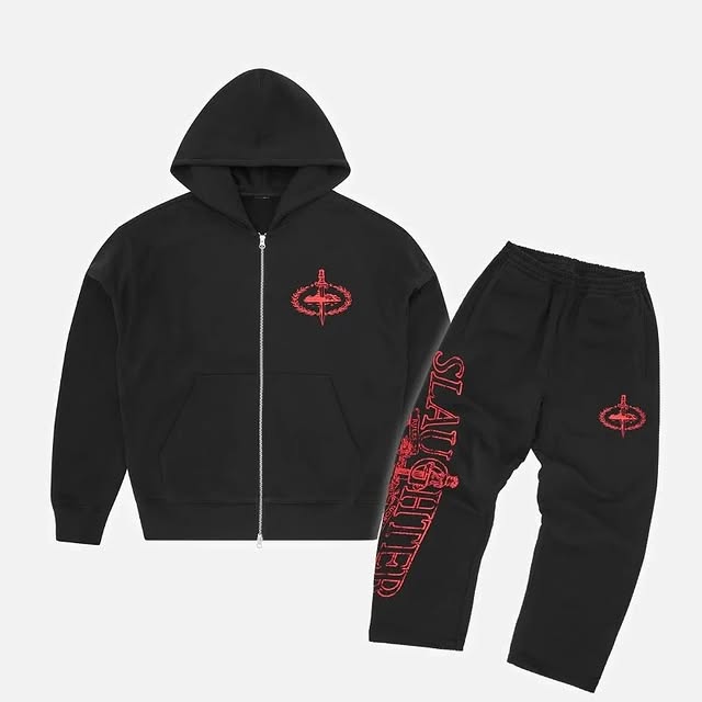 Corteiz X Slaughter gang tracksuit