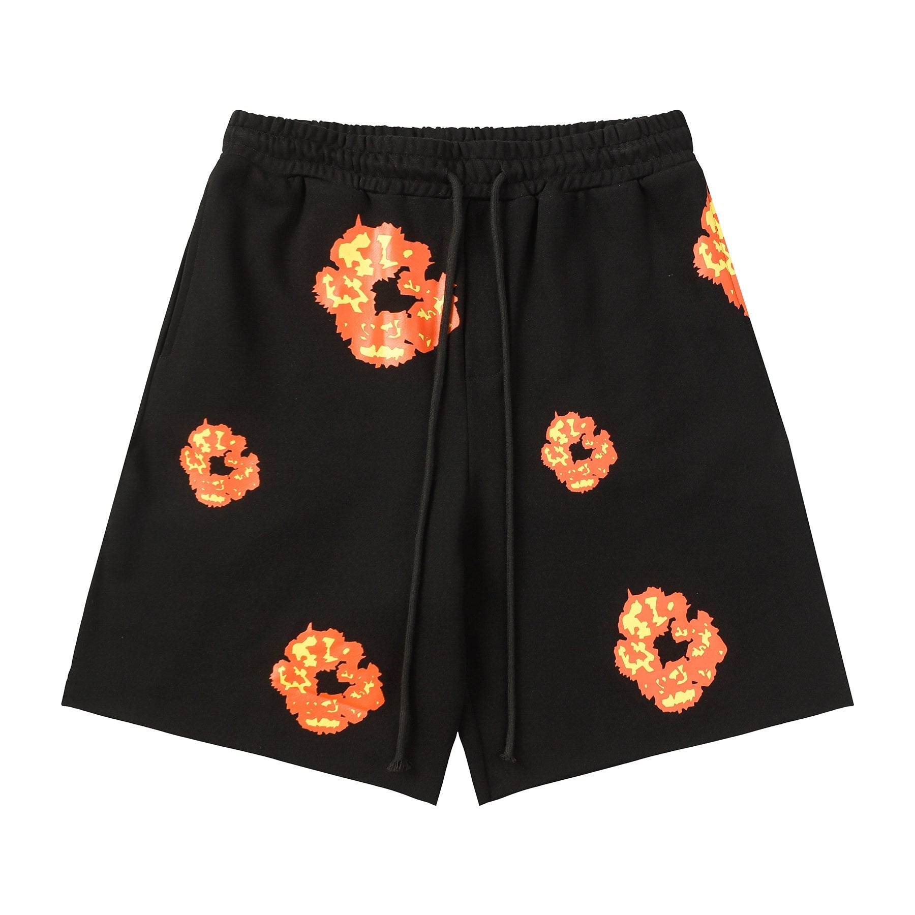 denim tears shorts 'black-orange'
