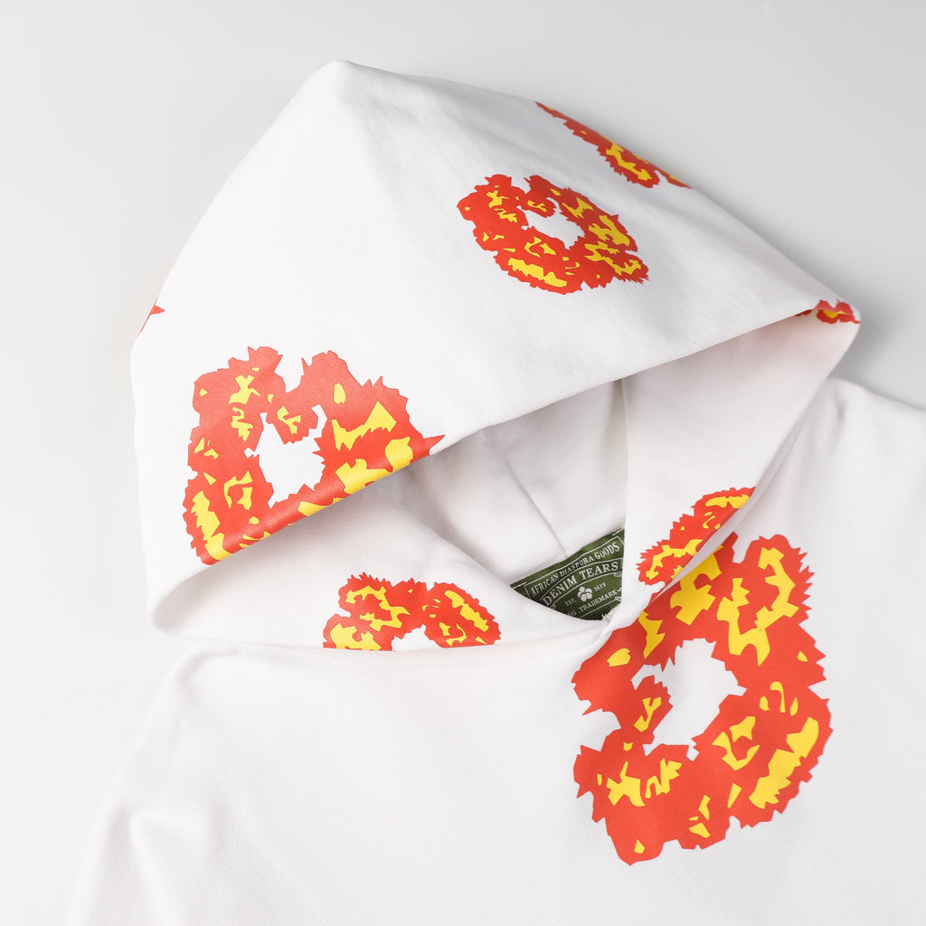 Denim Tears Hoodie 'white-orange'