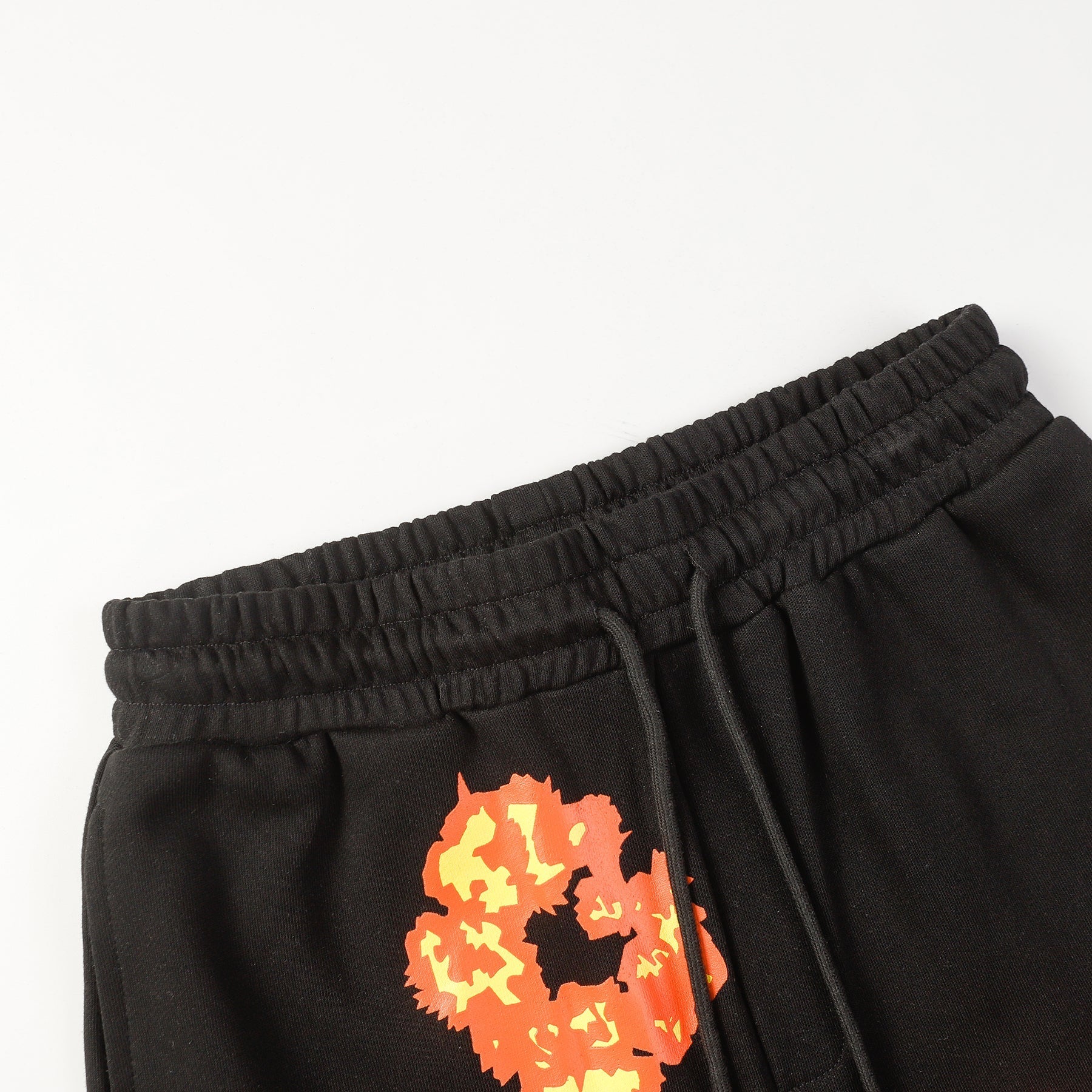 denim tears shorts 'black-orange'