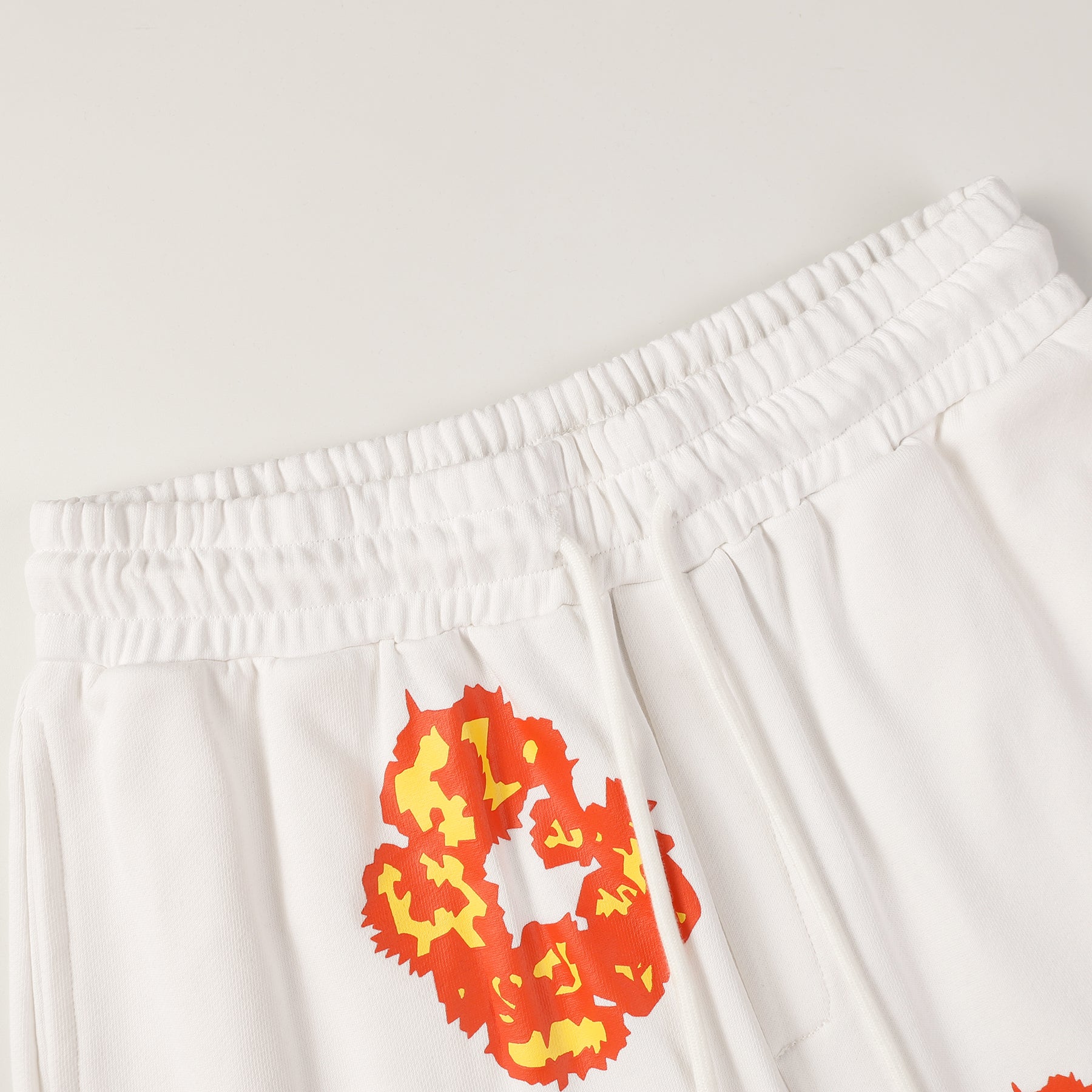 denim tears shorts 'white-orange'