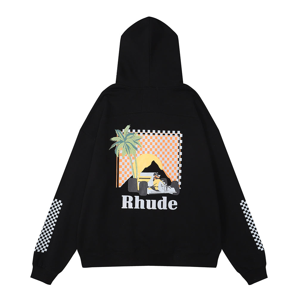 American trendy Rhude coconut racing - hoodie