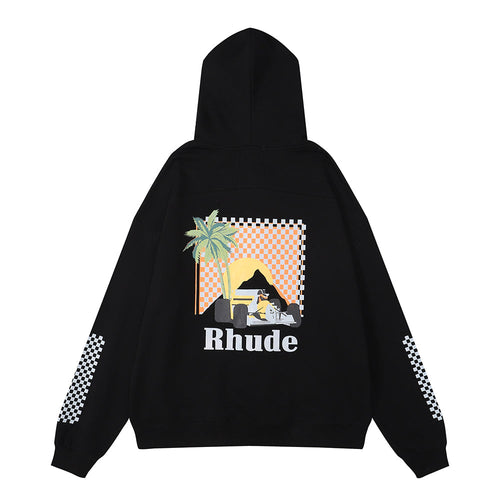 American trendy Rhude coconut racing - hoodie